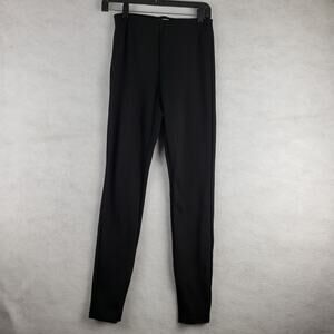 Aritzia Babaton Size S High Waist Split‎ Zip Ankle Dress Pant Black Contemporary